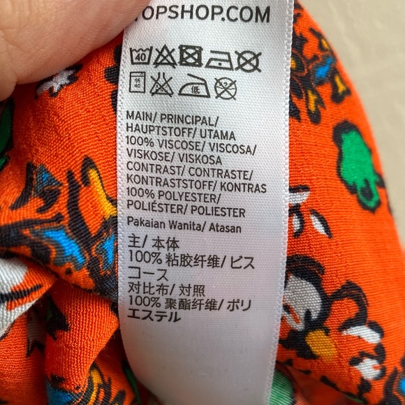 NWOT Topshop One Sleeve Top Size 6 - Picture 3 of 6